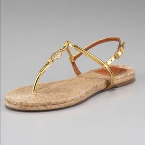 Almost new Tory Burch flat espadrille sandal.